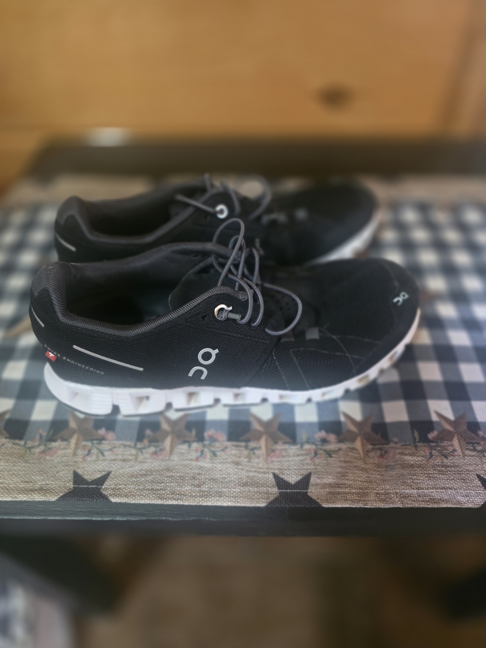 On Running Running Womens’s Cloud Black Lightweight Running Shoes